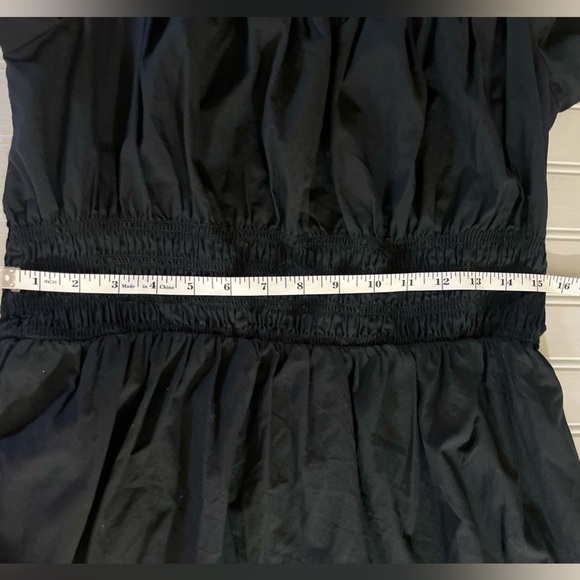 Universal Thread Smocked Flutter Sleeve Midi A Line Dress Women Medium Black NWT - Picture 6 of 10